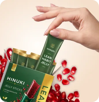 Hinuki Korean Jelly Sticks &mdash; pomegranate gut support and craving control jelly stick sachets